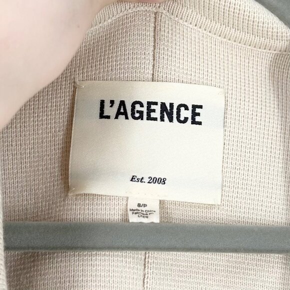 L'Agence Eileen Knit Double Breasted Boyfriend Blazer; Academia, Preppy, Varsity - Picture 5 of 9